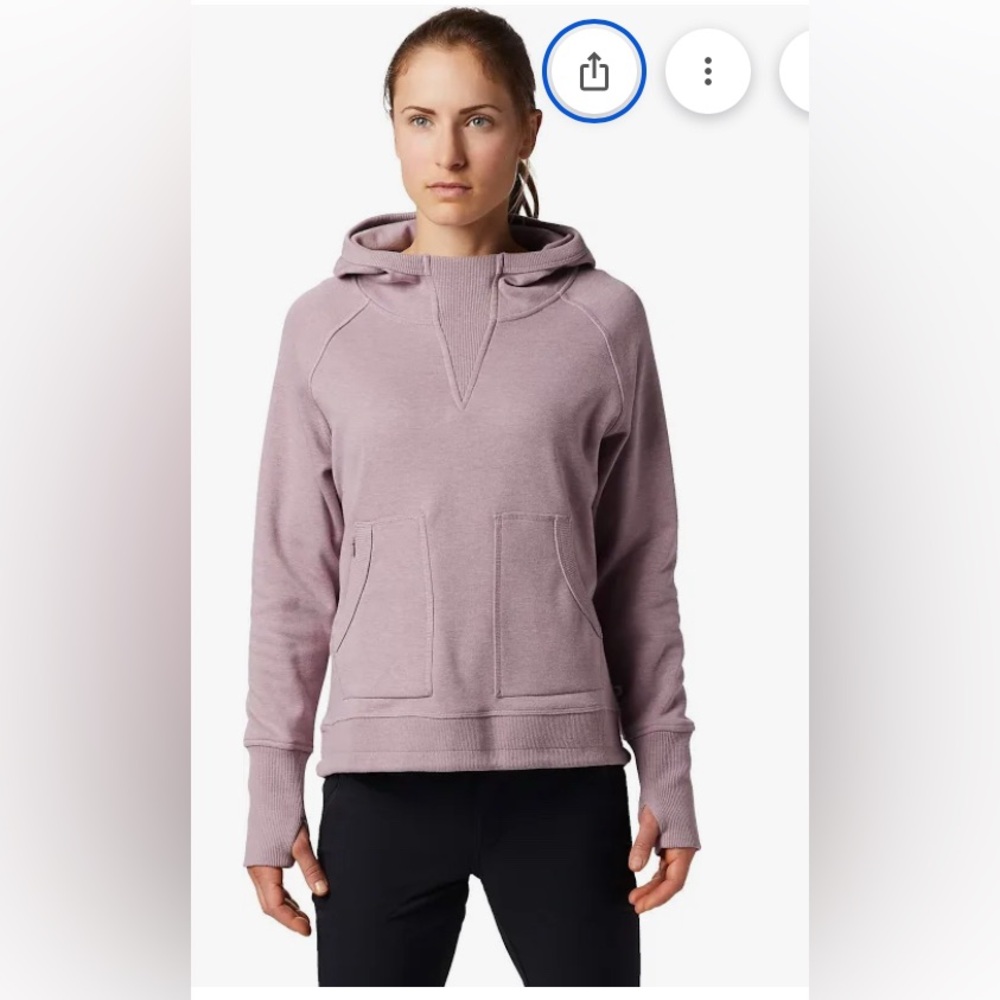 🟣 MOUNTAIN HARDWEAR FIRETOWER HOODY - LILAC DAZE IN COLOR - SIZE LARGE - NWT 🟣